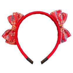 Oshhni Chinesisches Neujahrs-Stirnband, Kopfbedeckung, bezauberndes Haarband, Schleife, Haarreifen für Silvester, Feiertage, Bühnenauftritte, Partygeschenke, Stil D von Oshhni