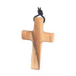 Oshhni Holzkreuz-Halskette, betendes Kreuz, handgefertigt, kreativ, stilvoll, mit Umhängeband, Gebetskette für Hochzeit, Weihnachten, Jahrestag von Oshhni