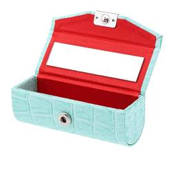 Oshhni Lippenstift Organizer mit Spiegel - Marineblau von Oshhni