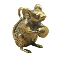 Oshhni Retro Maus Anhänger Armband Charm DIY Schlüsselband Geburtstagsgeschenk Ratte Skulptur Halskette Charm Figuren Miniaturen für Teestube von Oshhni
