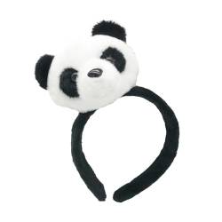 Oshhni Tier Stirnband Plüsch Haarband Cosplay Kostüm Dekor Kopfbedeckung Haarschmuck für Halloween Rollenspiel Maskerade Urlaub, Panda von Oshhni