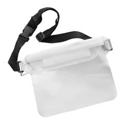 Oshhni wasserdichte Gürteltasche, wasserdichte Tasche, Telefontasche, Gürteltasche zum Kanufahren, Schnorcheln, Weiß von Oshhni