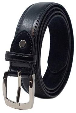 Ossi Leder gefüttert 28mm - schwarz groß (90cm - 100cm Taille) von Ossi