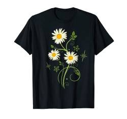Margeriten T-Shirt Frühling Gänseblümchen Blumen Shirt von Ostern und Frühling Designs von Christine Krahl