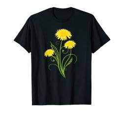 Realistischer Löwenzahn Blume Gelb Frühling Wünsche T-Shirt T-Shirt von Ostern und Frühling Designs von Christine Krahl