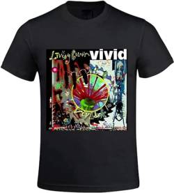 Living Colour Vivid Tee Shirts for Men Black Size XL von Otac