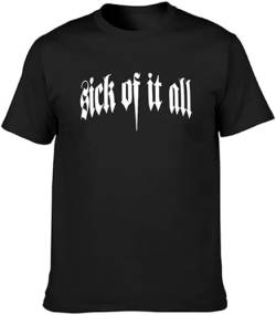 Sick of It All T-Shirt Men's Black Tee Size 3XL von Otac