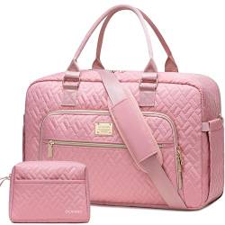 Otevan Sporttasche für Damen, Reisetasche für Damen, Wochenendtasche, Übernachtungstasche mit Nasstasche, Handgepäck für Flugzeuge mit Kulturbeutel, Pink, Reisetasche für Damen und Herren, von Otevan