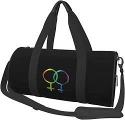 Frauen-Symbole, Lesben, LGBT, Stolz, Reisegepäck, Seesack, Sport, faltbar, faltbar, Schwarz von Oudrspo