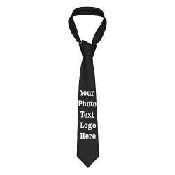 Individuelle Foto-Krawatte für Männer, personalisierte Foto-Krawatte, Business-Krawatte, Männer-Krawatten mit individuellem Aufdruck, Geschenke für Vater, Ehemann, Freund, Männer, Freunde von Oudrspo