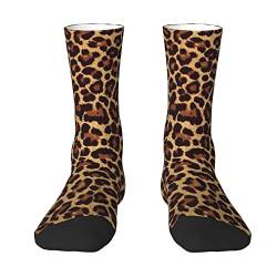 Oudrspo Coole Cheetah Leopard Damen Herren Crew Socken Gepolsterte Crew Socken Sportliche Kompressionssocken von Oudrspo