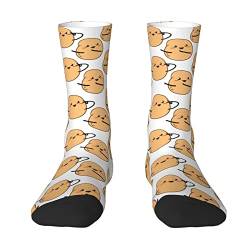 Oudrspo I'm a Potato Cute Potatoes Damen Herren Crew Socken Gepolsterte Crew Socken Sportliche Kompressionssocken von Oudrspo