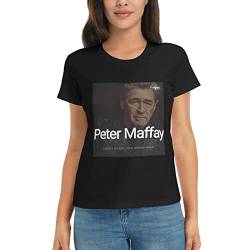 Peter German Maffay Damen Basic Slim Fit T-Shirts Kurzarm Sommer Tops Lässige Workout T-Shirt Tops von Oudrspo