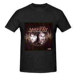 Peter German Maffay Herren-T-Shirts mit Rundhalsausschnitt, Basic, sportlich, Laufen, Fitnessstudio, Workout, Baumwolle, Kurzarm-T-Shirt, Oberteile, groß von Oudrspo