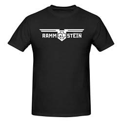 Shirt for R-a-m-m-s-t-e-i-n Herrenanpassungs-Kurzärmler-Crewneck-T-Shirt, klassisches Baumwoll-T-Shirt von Oudrspo