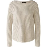 Oui Sweatshirt Pullover, lt camel white von Oui