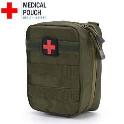 Oumefar Erste-Hilfe-Medizintasche, Großes Erste-Hilfe-Set, Premium-Notfall-Sets, Medizinischer Erste-Hilfe- für Reisen, Camping, Radfahren (Grün) von Oumefar