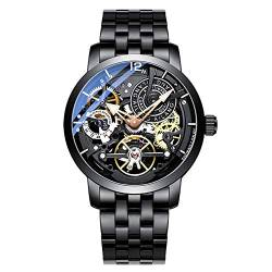 Ourui Smartwatches,Hollow Automatic Mechanical Herrenuhr Creative Dial Waterproof Watch, R. von Ourui