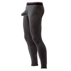 Ouruikia Herren Thermounterwäsche Hose Thermohose Lange Unterhose mit separatem Beutel, dunkelgrau, Klein von Ouruikia