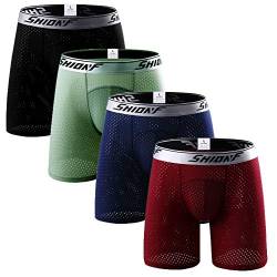 Ouruikia Herren Unterwäsche Sport Unterhosen Männer Elastisch Boxershorts Schnelltrocknend Atmungsaktiv Bequem Unterwäsche 2XL Mehrfarbig von Ouruikia