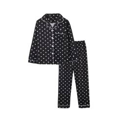 OutFyt Baumwoll Pyjama Set Für Damen, Mit Knöpfen, Zweiteiler Pyjama Set, Lässig, Langärmelig, Pyjamas Für Damen, Sets, Weiche Oberteile, Hosen, Nachtwäsche, Loungewear, Herbst Und Winter, Sch von OutFyt