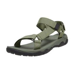 OutPro Herren Outdoor Sport Sandalen Klettverschluss Trekkingsandalen Wandersandalen Rutschfest Sommer, Grün, 40 von OutPro