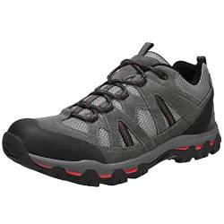 Wanderschuhe Herren Outdoor rutschfest Atmungsaktiv Trekkingschuhe Komfortabel Männer Hikingschuhe für Camping Wandern, Grau, 42 EU von OutPro