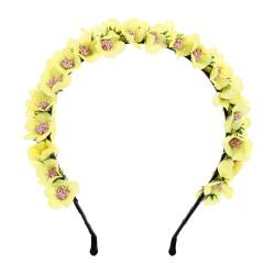 Outanaya Kranz Stirnband hawaiianisches Stirnband blumengirlanden-Stirnband Hochzeitsdekoration Dekorationen für Blumenpartys Blumenkrone Strand Kopfbedeckung Suite schmücken Brautjungfer von Outanaya