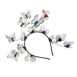 Outanaya Schmetterlingshut Festival-stirnbänder Für Bandana Stirnband Schmetterlings-fascinator-kopfschmuck Schmetterlingskrone Fascinatoren Für Damen Haar Braut Schmetterlingskopf von Outanaya