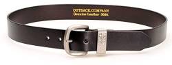 Outback.Company Leder Gürtel/Leather Belt, 44inch / 112cm, Brown/Braun von Outback.Company