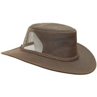 Outbacker Cowboyhut Kinder Cowboy Hut aus Echteder mit Netzeinsatz und Kinnband inkl. Australian Style Cowboy Hut von Outbacker