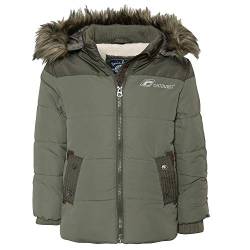 Outburst - Jungen Jacke Anorak Winterjacke Kapuzenjacke mit Fellimitat, grün - 3946606, Größe 98 von Outburst