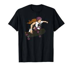 Skateboarding Skateboarder Geschenk Skateboard Mädchen T-Shirt von Outdoor Activity Tee Shirts