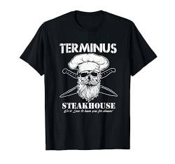 Herren 's Dead Walking Terminus Steakhouse Funny T-Shirt von Outdoor T Shirts For Men Women