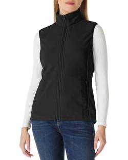 Outdoor Ventures Damen Fleece Weste Leichte Oberbekleidung Weste Damen Micro Fleece Bodywarmer 160G mit 4 Taschen für Wandern Camping Reisen, Schwarz , 36 von Outdoor Ventures