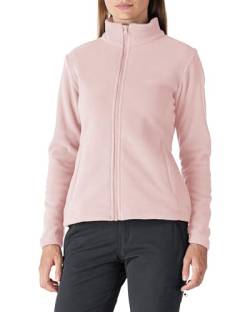 Outdoor Ventures Damen Fleecejacke mit Durchgehendem Reißverschluss Stehkragen Frauen Leichte Fleece Sweatjacke Antistatische Elektrizität Damenjacke für Laufen, Wandern und Freizeit, Rosa M von Outdoor Ventures