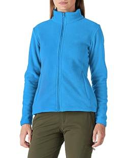 Outdoor Ventures Damen Fleecejacke mit Durchgehendem Reißverschluss Stehkragen Frauen Leichte Fleece Sweatjacke Antistatische Elektrizität Damenjacke für Laufen, Wandern und Freizeit Blau XS von Outdoor Ventures