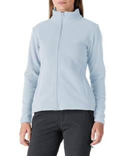 Outdoor Ventures Damen Fleecejacke mit Durchgehendem Reißverschluss Stehkragen Frauen Leichte Fleece Sweatjacke Antistatische Elektrizität Damenjacke für Laufen, Wandern und Freizeit Hellblau 3XL von Outdoor Ventures