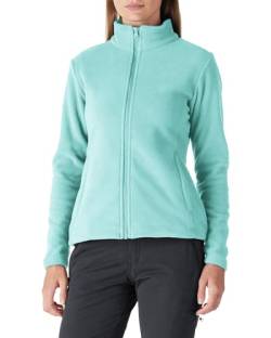 Outdoor Ventures Damen Fleecejacke mit Durchgehendem Reißverschluss Stehkragen Frauen Leichte Fleece Sweatjacke Antistatische Elektrizität Damenjacke für Laufen, Wandern und Freizeit Mintgrün 2XL von Outdoor Ventures