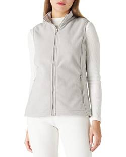 Outdoor Ventures Fleece Weste für Damen,Weich Ärmellos Jacke mit Reißverschlusstaschen, Sport Laufweste Frühling Herbst Fleeceweste Frauen Grau S/36 von Outdoor Ventures