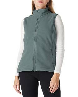 Outdoor Ventures Fleece Weste für Damen,Weich Ärmellos Jacke mit Reißverschlusstaschen, Sport Laufweste Frühling Herbst Fleeceweste Frauen Grün Grau S von Outdoor Ventures