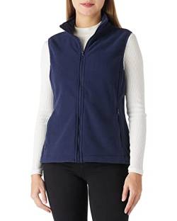 Outdoor Ventures Fleece Weste für Damen,Weich Ärmellos Jacke mit Reißverschlusstaschen, Sport Laufweste Frühling Herbst Fleeceweste Frauen Navy blau L/42 von Outdoor Ventures