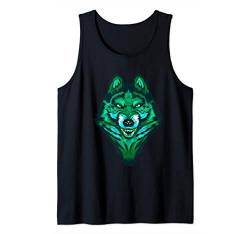 Wolf entblößt Zähne Geschenk Wölfe Tank Top von Outdoor Wolf Wolves präsentieren Drucke