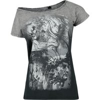 Outer Vision - Gothic T-Shirt - Classic - S bis 4XL - für Damen - Größe L - grau von Outer Vision