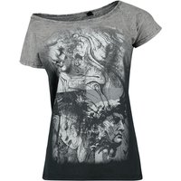 Outer Vision - Gothic T-Shirt - Classic - S bis 4XL - für Damen - Größe M - grau von Outer Vision