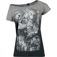 Outer Vision - Gothic T-Shirt - Classic - S bis 4XL - für Damen - Größe S - grau von Outer Vision