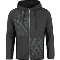 Outer Vision Kapuzenjacke - Anchor Tattoo Zip Hoodie - S bis XXL - für Männer - Größe XXL - grau/schwarz von Outer Vision