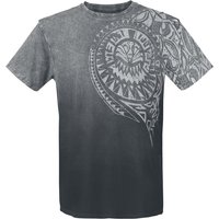 Outer Vision T-Shirt - Burned Tattoo - S bis 4XL - für Männer - Größe L - grau von Outer Vision