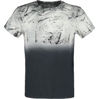 Outer Vision T-Shirt - Man's T-Shirt Spatolato - S bis 4XL - für Männer - Größe 3XL - schwarz/grau von Outer Vision