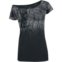 Outer Vision T-Shirt - Marylin Spatolato - M bis 4XL - für Damen - Größe L - schwarz/grau von Outer Vision